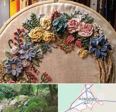 کلاس گلدوزی برزیلی در آزادشهر