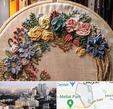 کلاس گلدوزی برزیلی در الهیه 