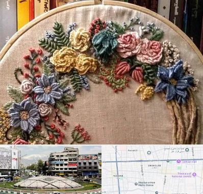 کلاس گلدوزی برزیلی در مرکز تهران