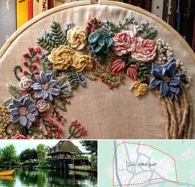 کلاس گلدوزی برزیلی در صومعه سرا