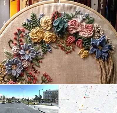 کلاس گلدوزی برزیلی در بلوار کلاهدوز مشهد