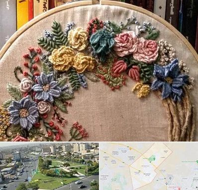 کلاس گلدوزی برزیلی در کمال شهر کرج