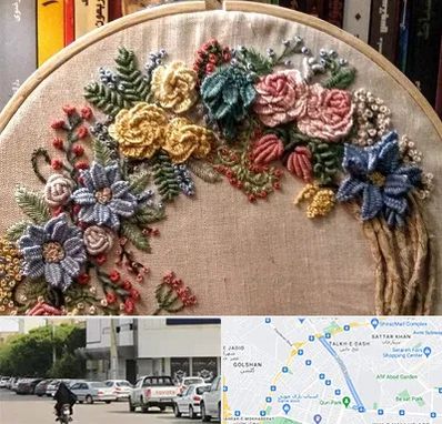 کلاس گلدوزی برزیلی در قدوسی شرقی شیراز