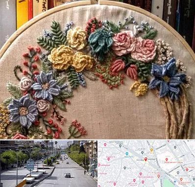 کلاس گلدوزی برزیلی در خیابان زند شیراز