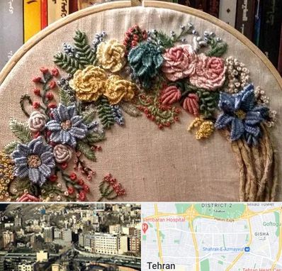 کلاس گلدوزی برزیلی در مرزداران 