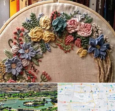 کلاس گلدوزی برزیلی در منطقه 9 تهران 