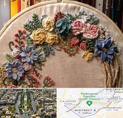 کلاس گلدوزی برزیلی در نارمک 