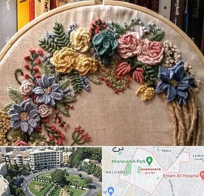 کلاس گلدوزی برزیلی در جهانشهر کرج 