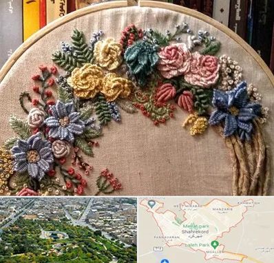 کلاس گلدوزی برزیلی در شهرکرد