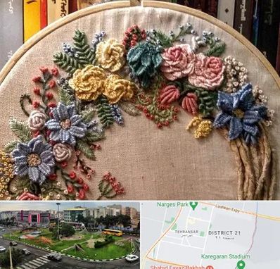 کلاس گلدوزی برزیلی در تهرانسر 