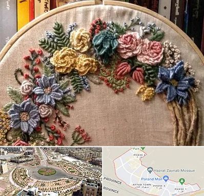 کلاس گلدوزی برزیلی در پرند