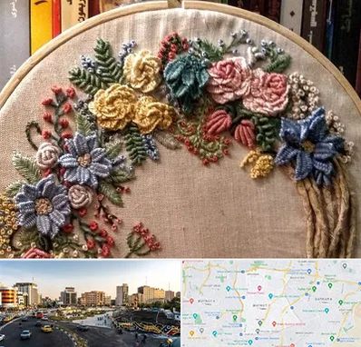 کلاس گلدوزی برزیلی در منطقه 7 تهران 