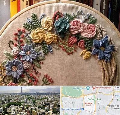 کلاس گلدوزی برزیلی در گیشا 