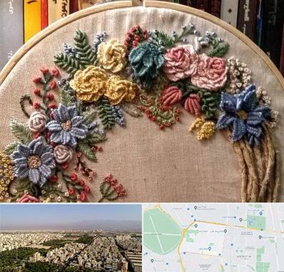 کلاس گلدوزی برزیلی در نازی آباد