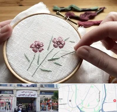 کلاس گلدوزی با دست در ایران زمین