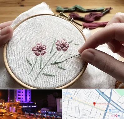 کلاس گلدوزی با دست در آبرسان تبریز