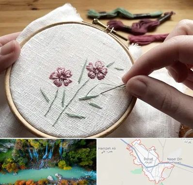کلاس گلدوزی با دست در دورود