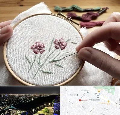 کلاس گلدوزی با دست در هفت تیر مشهد