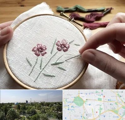 کلاس گلدوزی با دست در منطقه 16 تهران 