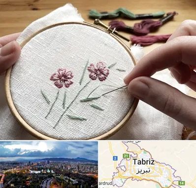 کلاس گلدوزی با دست در تبریز