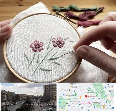 کلاس گلدوزی با دست در بلوار فردوسی مشهد