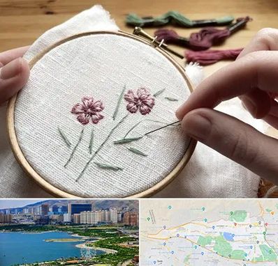 کلاس گلدوزی با دست در منطقه 22 تهران 