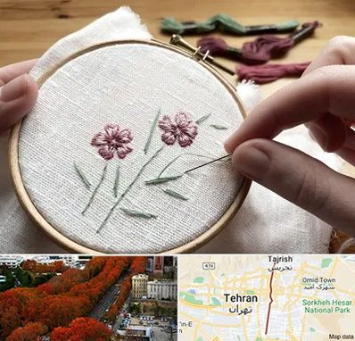 کلاس گلدوزی با دست در ولیعصر 