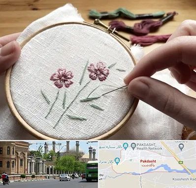 کلاس گلدوزی با دست در پاکدشت