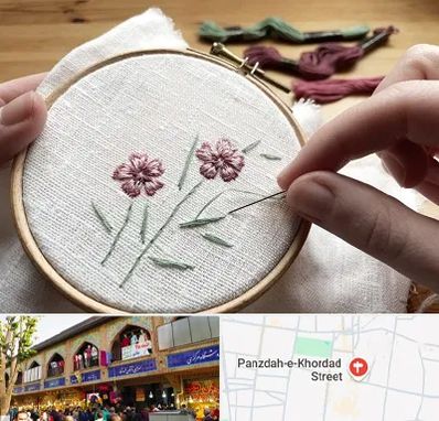 کلاس گلدوزی با دست در 15 خرداد