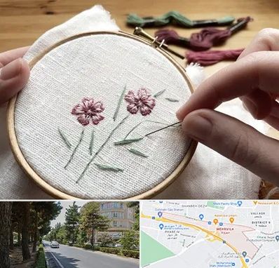 کلاس گلدوزی با دست در مهرویلا کرج