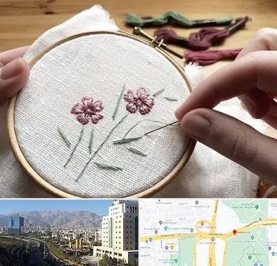 کلاس گلدوزی با دست در حقانی 