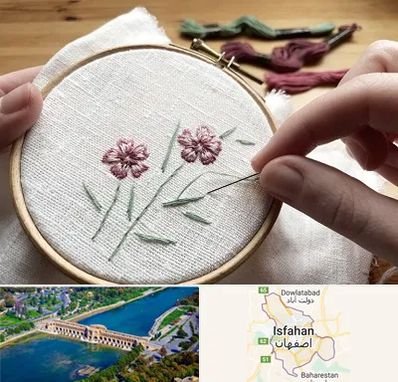 کلاس گلدوزی با دست در اصفهان