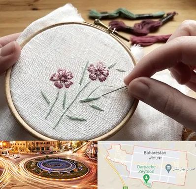 کلاس گلدوزی با دست در بهارستان