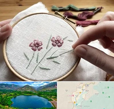 کلاس گلدوزی با دست در رودبار