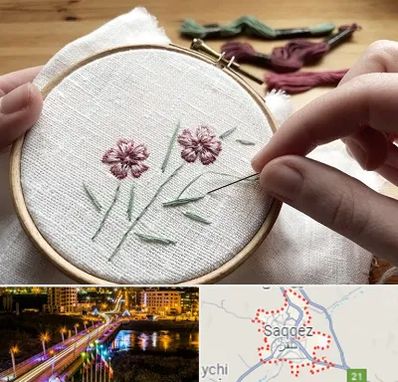 کلاس گلدوزی با دست در سقز