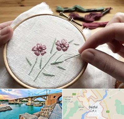 کلاس گلدوزی با دست در دزفول