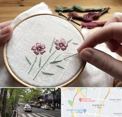 کلاس گلدوزی با دست در ظفر 