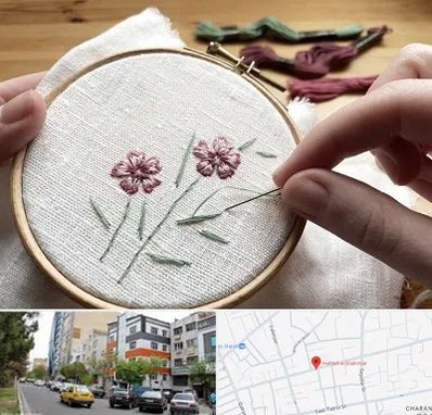 کلاس گلدوزی با دست در هفده شهریور تبریز