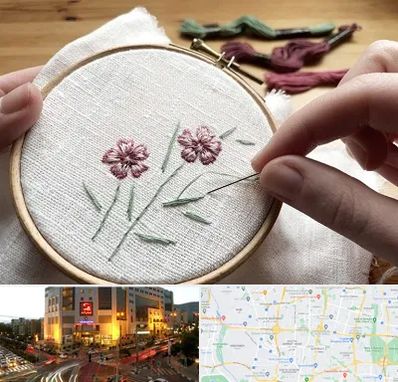 کلاس گلدوزی با دست در جنت آباد تهران 