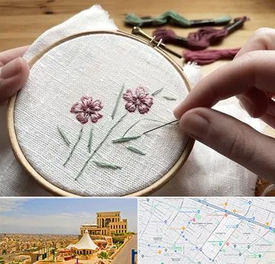 کلاس گلدوزی با دست در هاشمیه مشهد