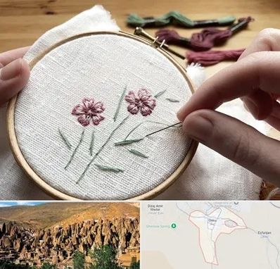 کلاس گلدوزی با دست در اسکو