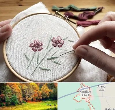 کلاس گلدوزی با دست در کردکوی