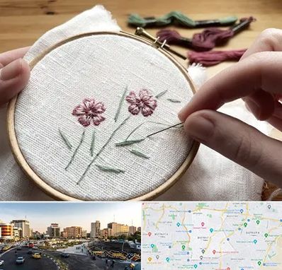 کلاس گلدوزی با دست در منطقه 7 تهران 