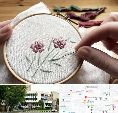 کلاس گلدوزی با دست در طالقانی 