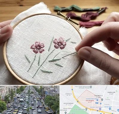 کلاس گلدوزی با دست در گلشهر کرج