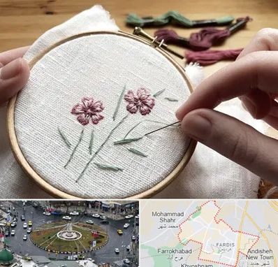 کلاس گلدوزی با دست در فردیس کرج 