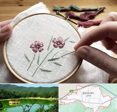 کلاس گلدوزی با دست در بهشهر