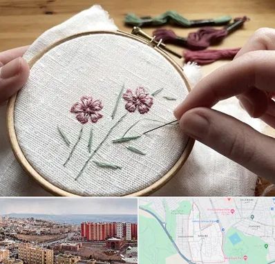 کلاس گلدوزی با دست در سهند تبریز