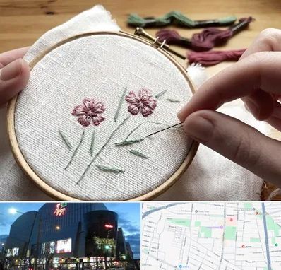 کلاس گلدوزی با دست در بلوار اباذر