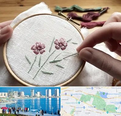 کلاس گلدوزی با دست در چیتگر 